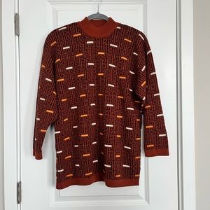 Vintage Geometric Funky Sweater